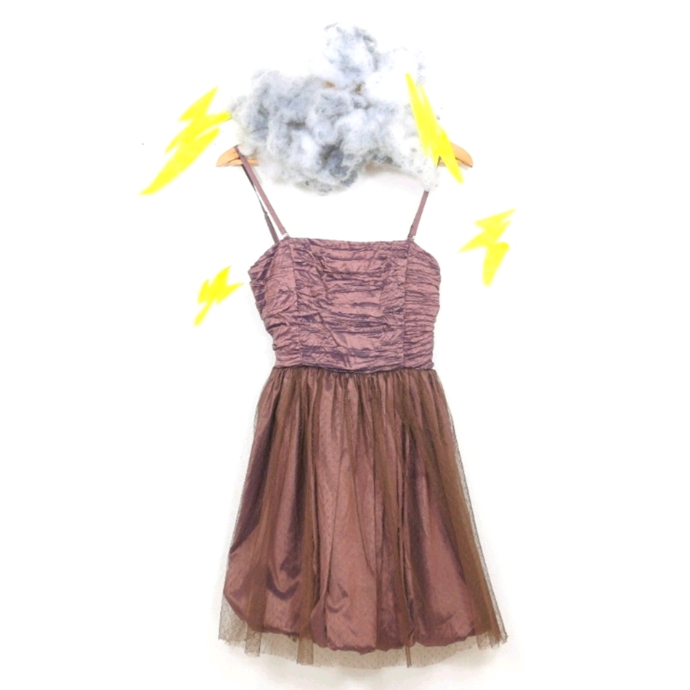 CERES tulle gathered bust cocktail / party dress